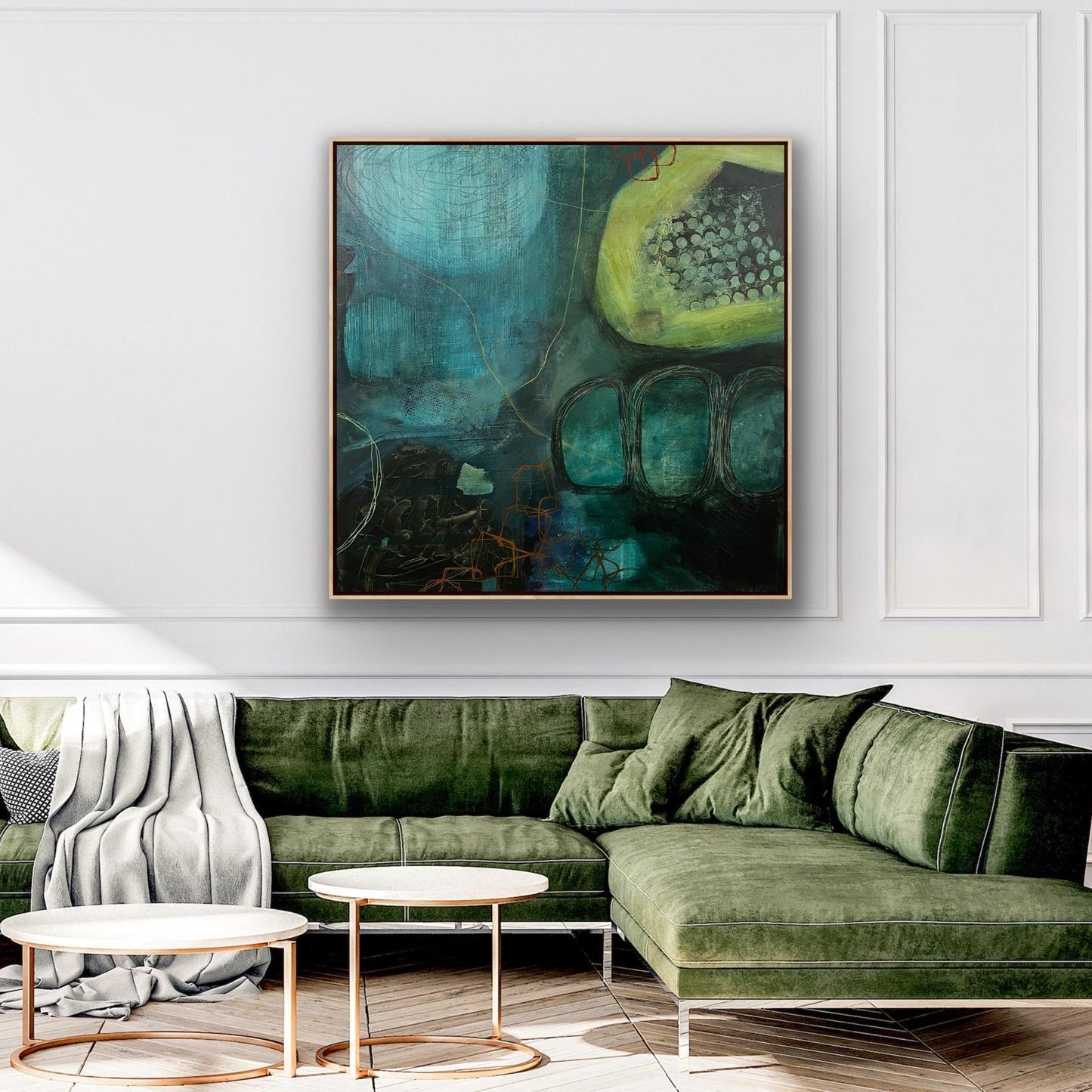 Behind the Waterfall Canvas Print