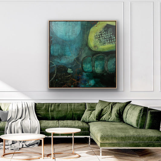 Behind the Waterfall Canvas Print