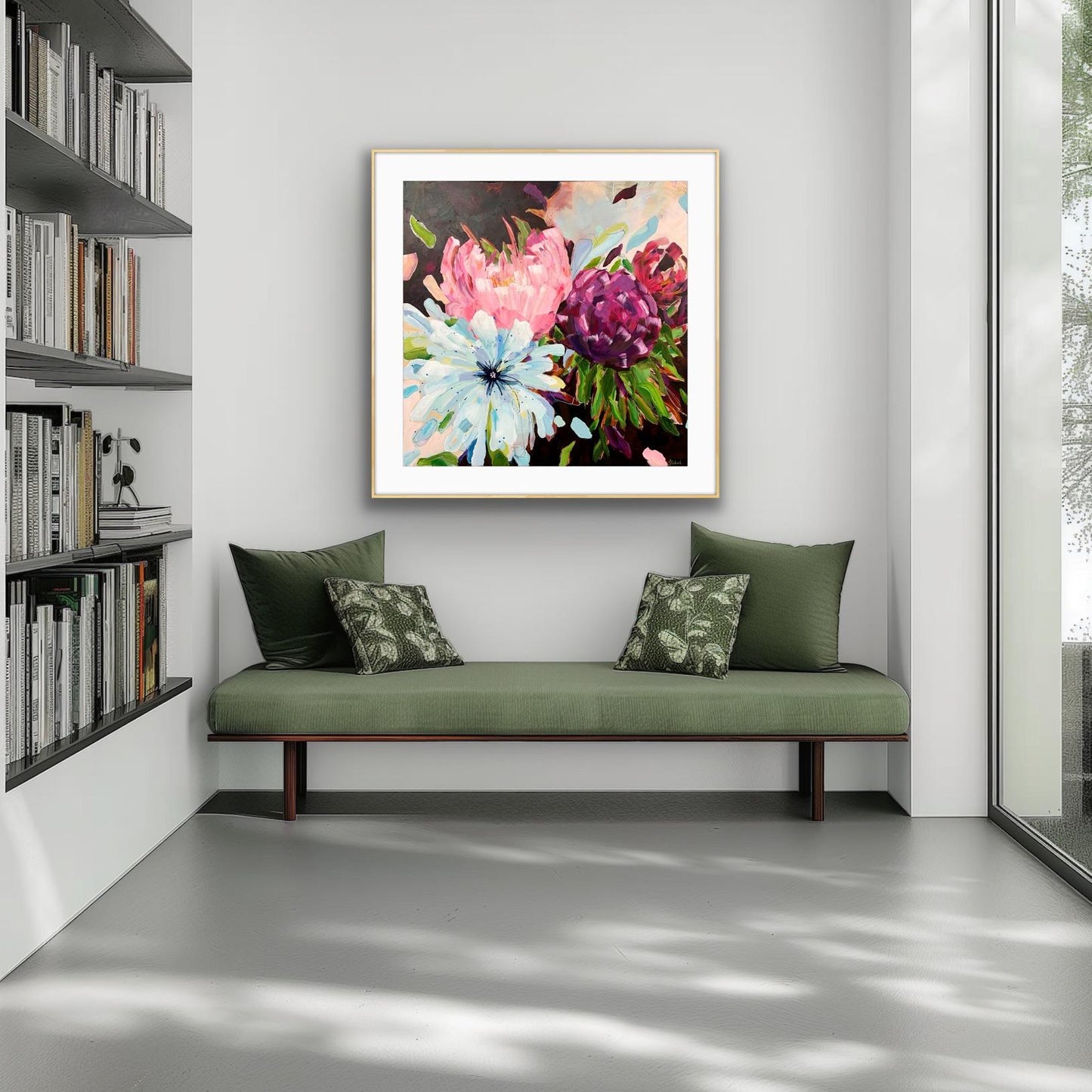 Blowsy Blooms Framed Art Print on Paper