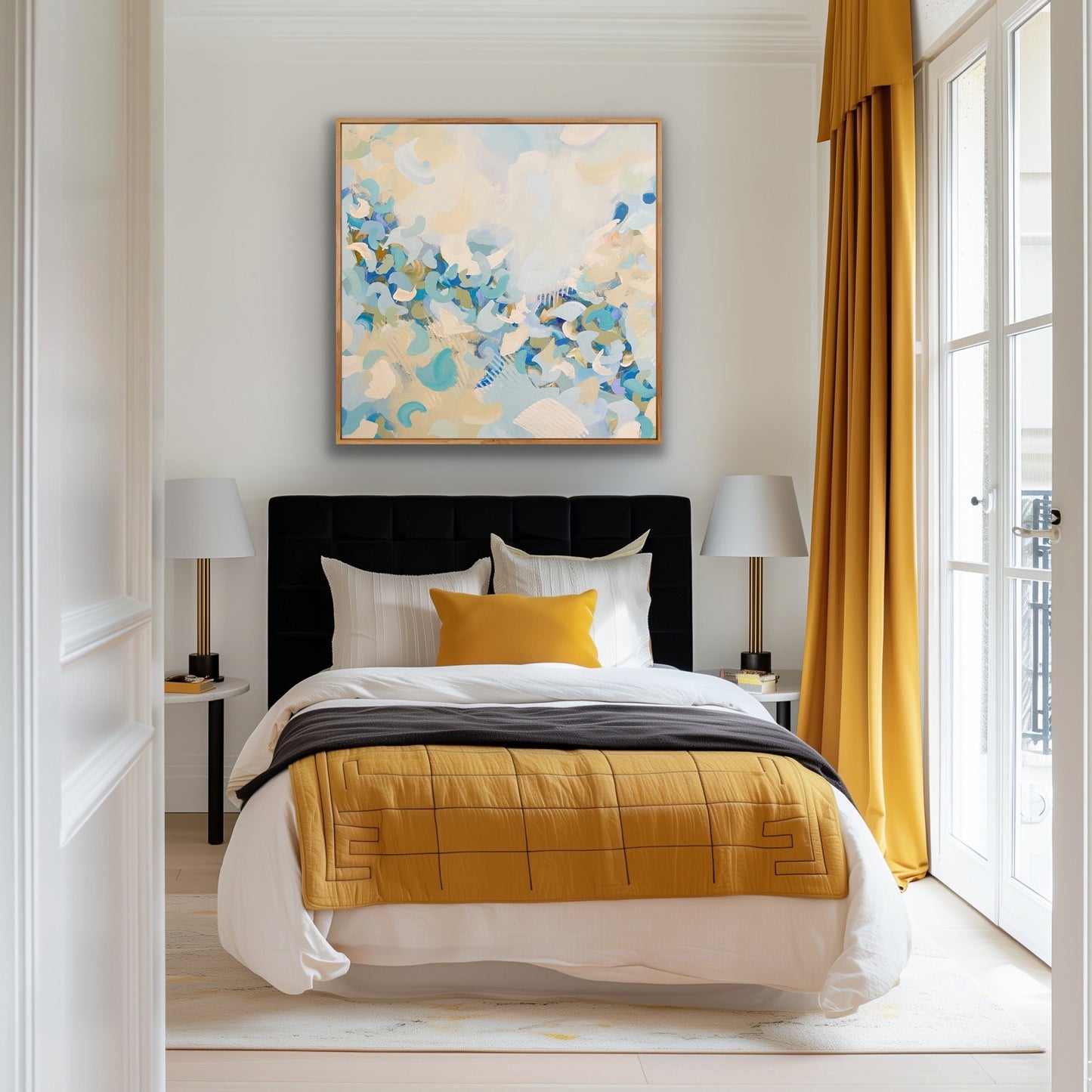 Blue Blossom Canvas Art Print