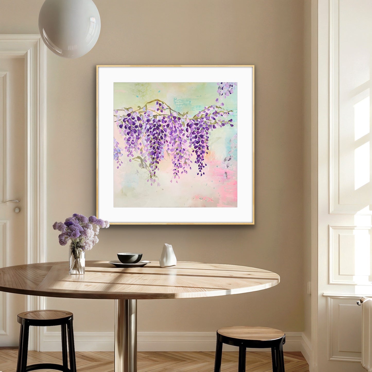 'Wandering Wisteria' Art Print on Paper