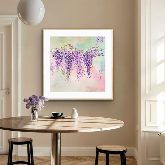 'Wandering Wisteria' Art Print on Paper