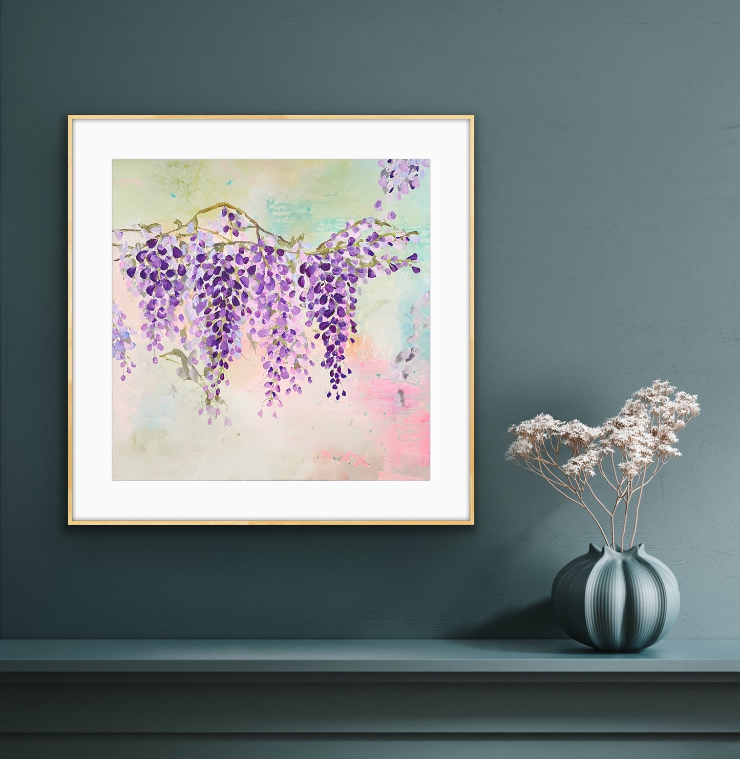 'Wandering Wisteria' Art Print on Paper