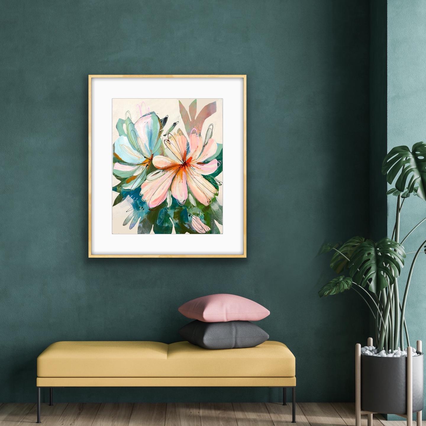 Peach Perfect Framed Art Print On Paper