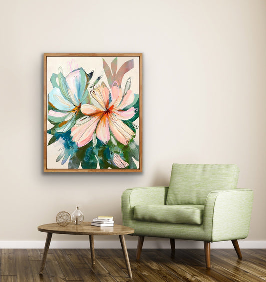 Peach Perfect Canvas Art Print
