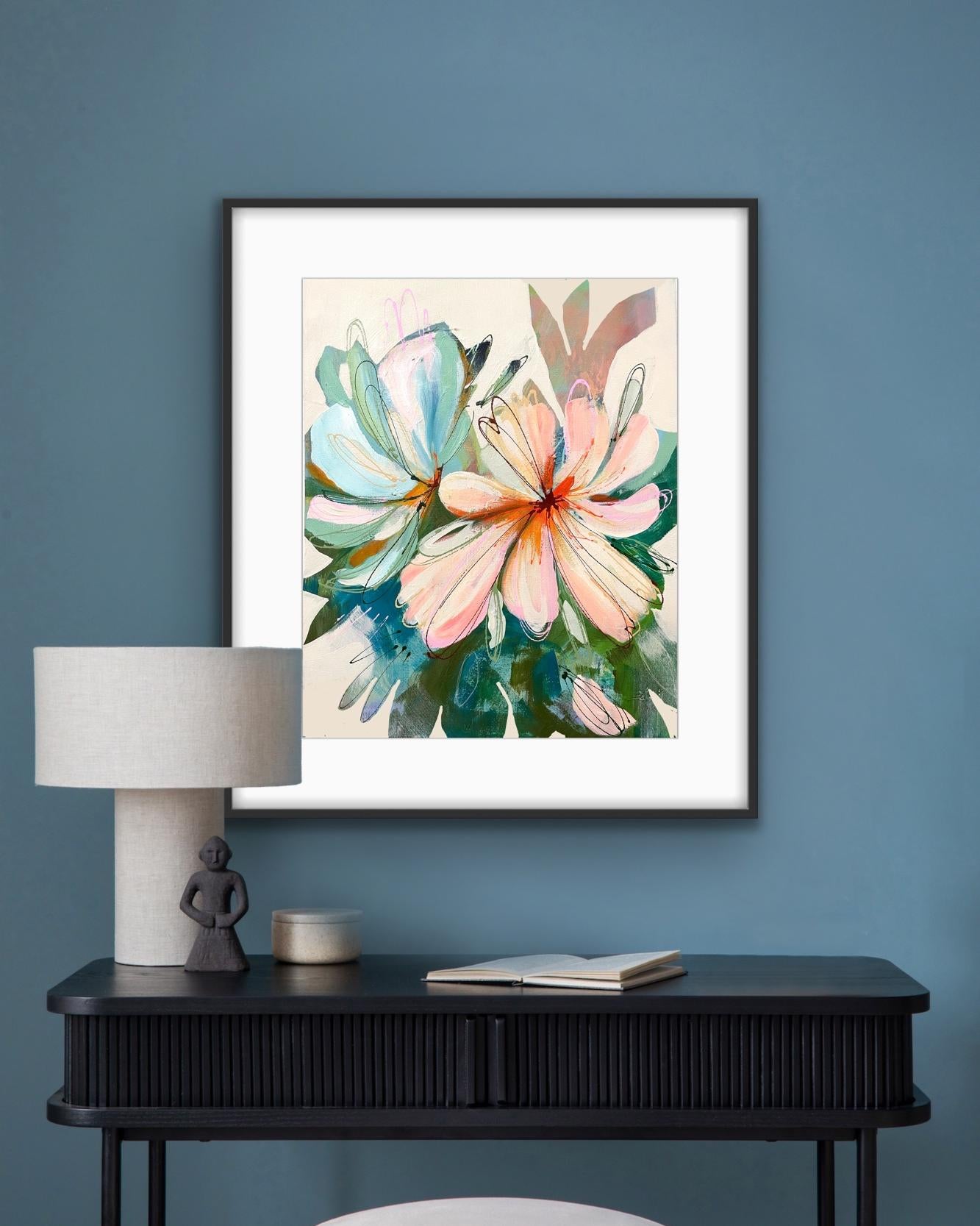 Peach Perfect Framed Art Print On Paper