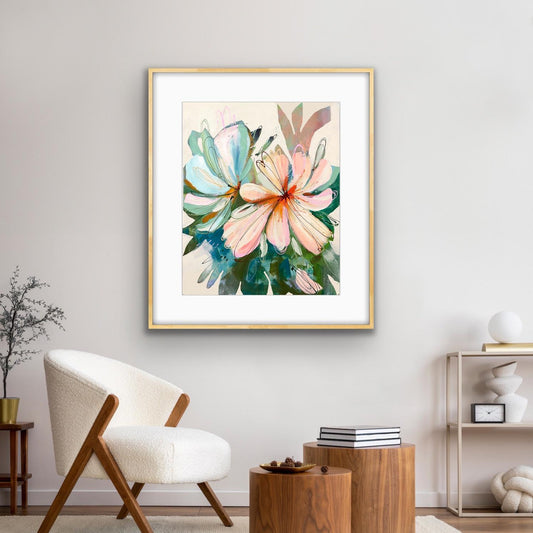 Peach Perfect Framed Art Print On Paper