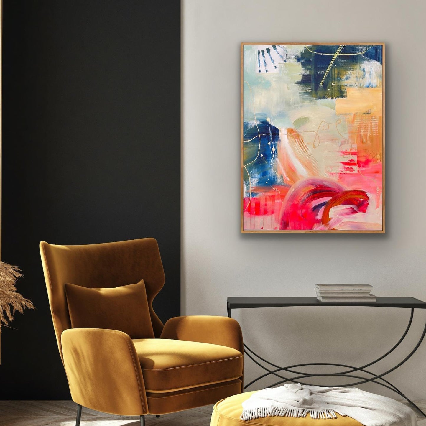 Red Moon Rising Canvas Print