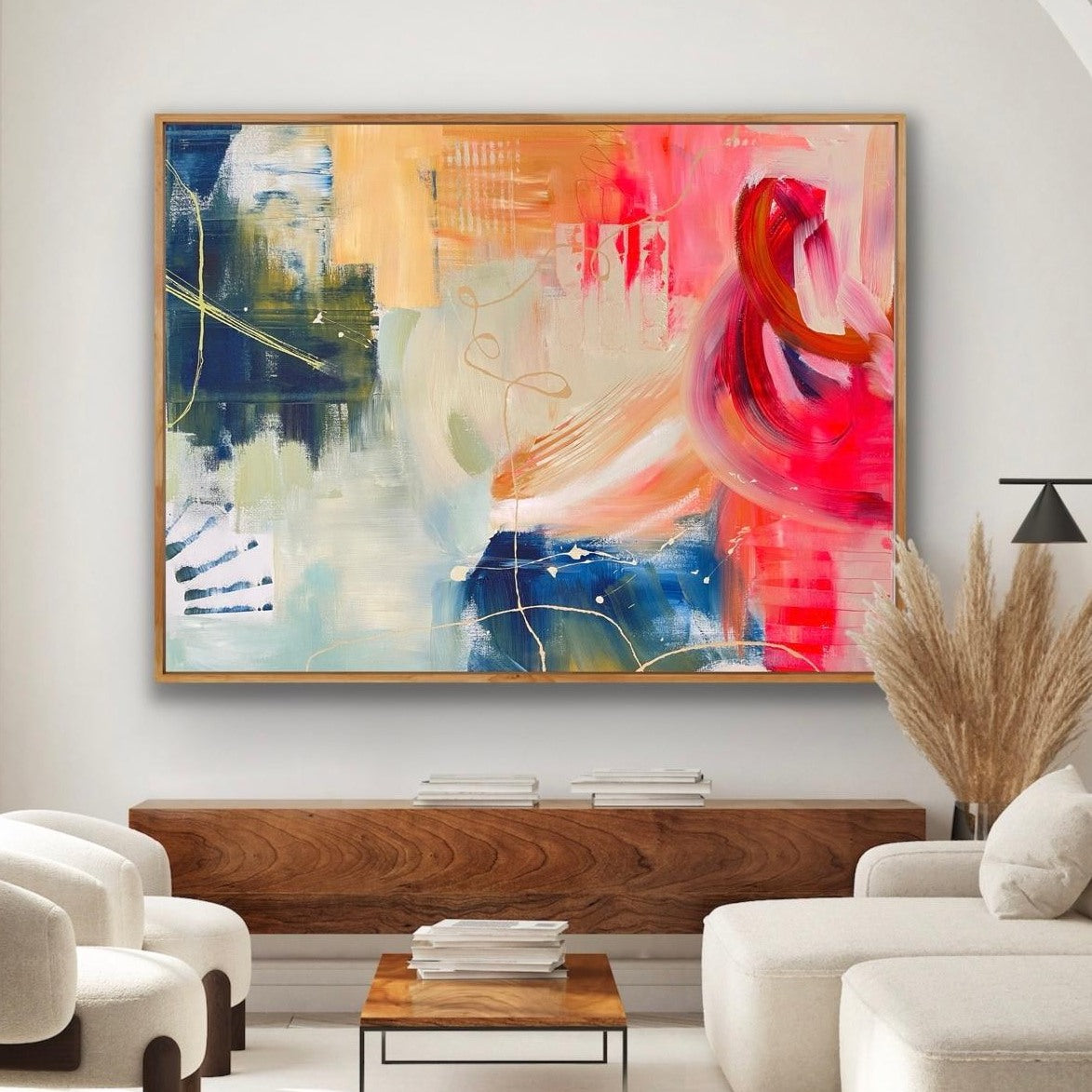 Red Moon Rising Canvas Print