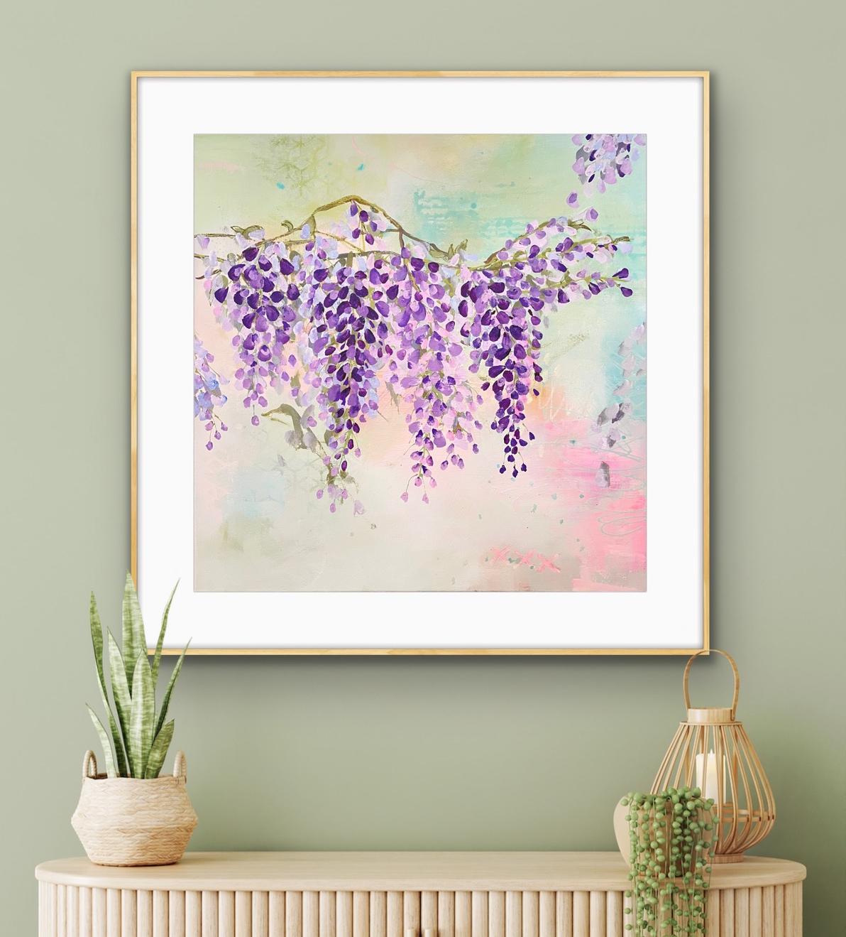 'Wandering Wisteria' Art Print on Paper