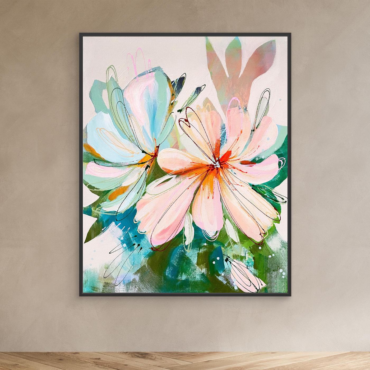 Peach Perfect Canvas Art Print