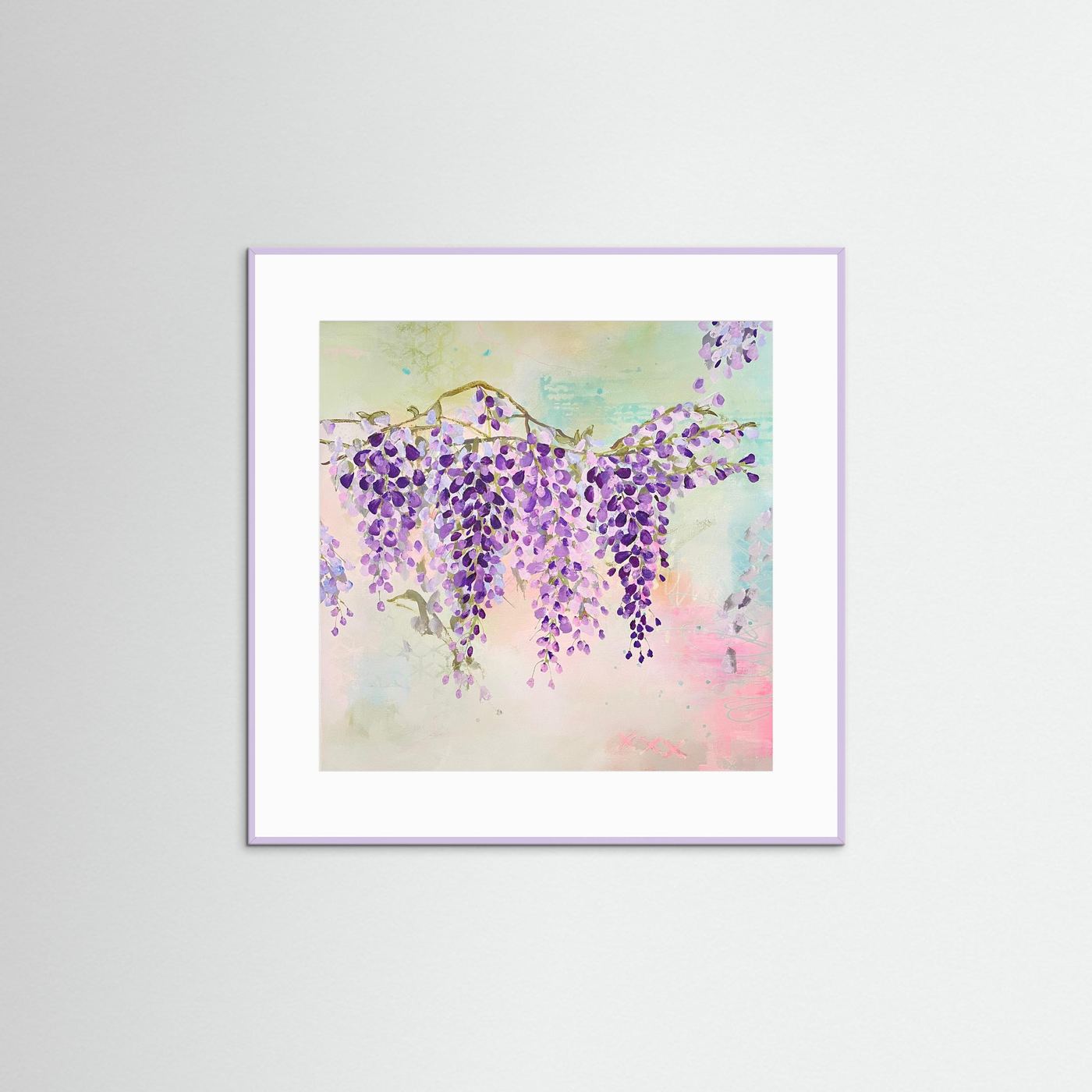 'Wandering Wisteria' Framed Art Print on Paper