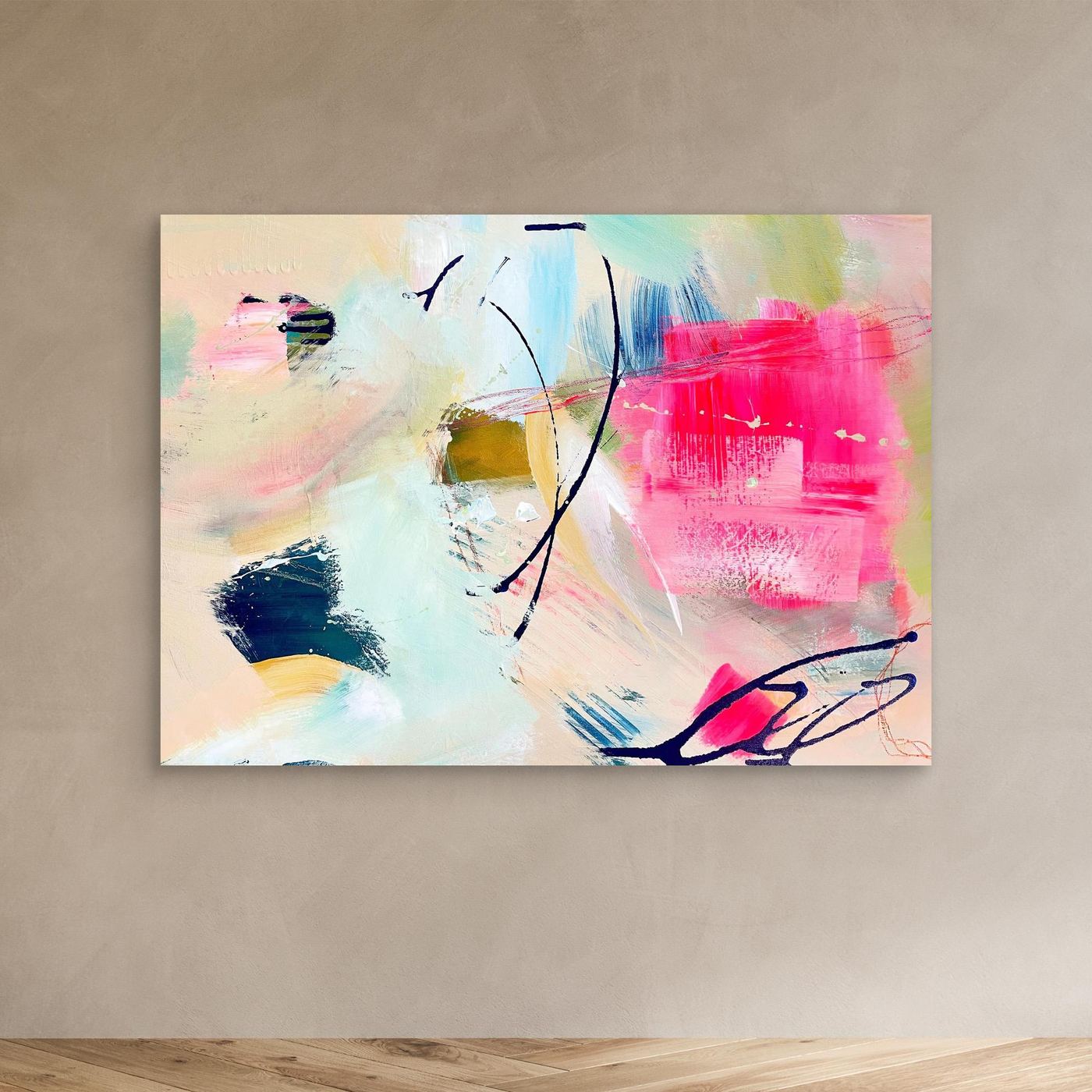 'Unexpected Arrival' Canvas Art Print (horizontal)