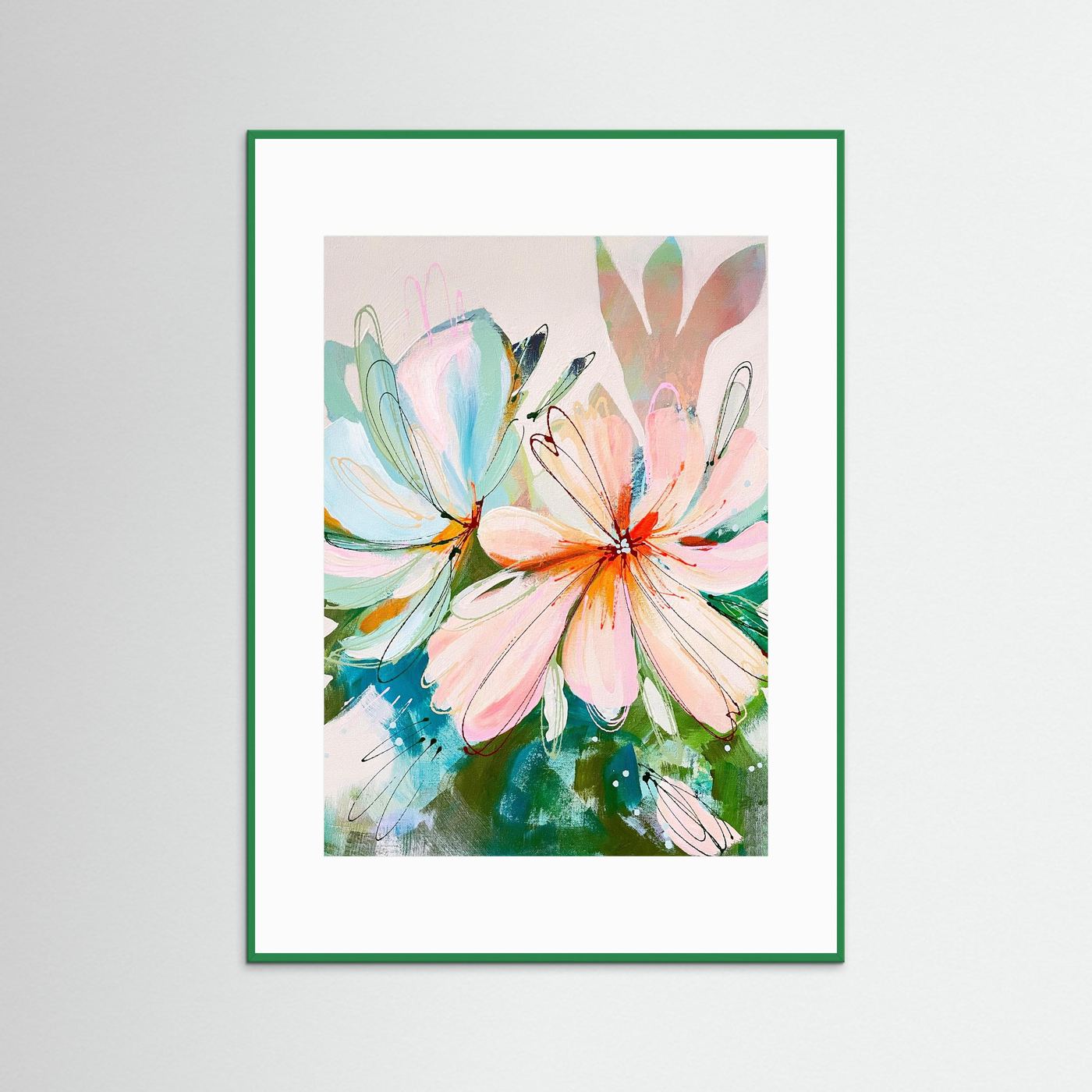 Peach Perfect Framed Art Print On Paper