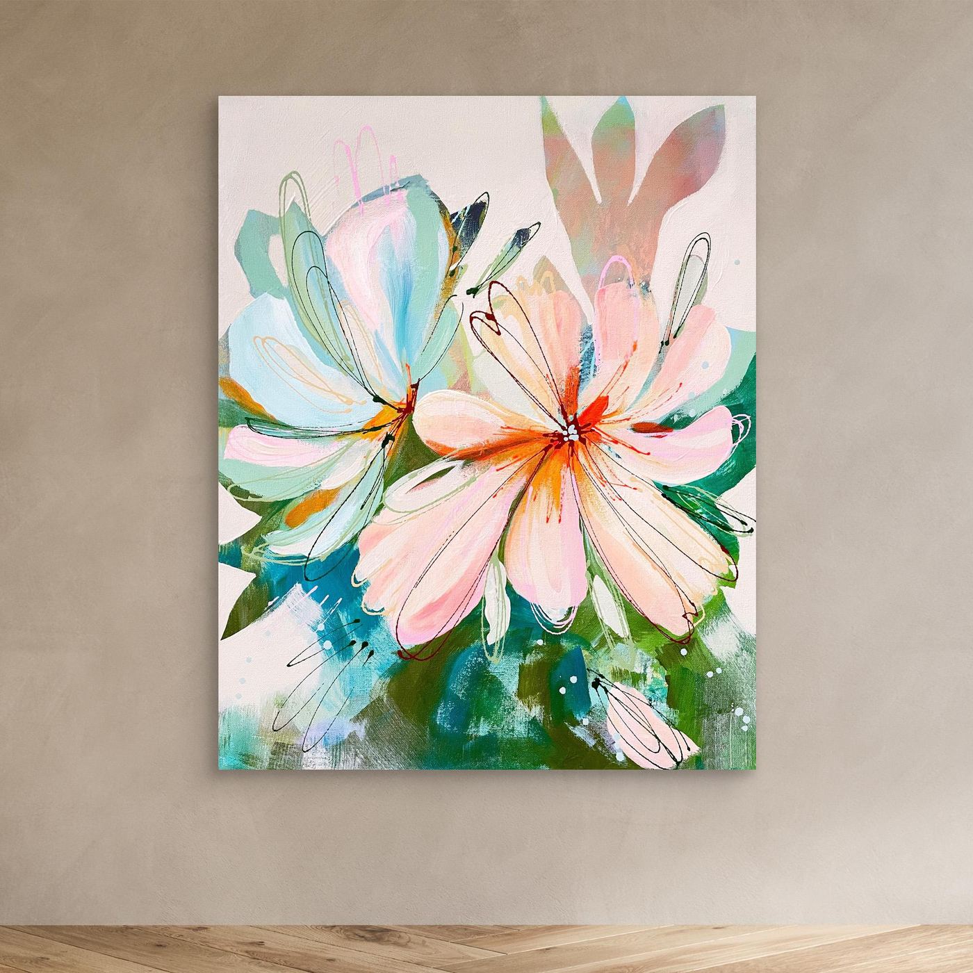 Peach Perfect Canvas Art Print