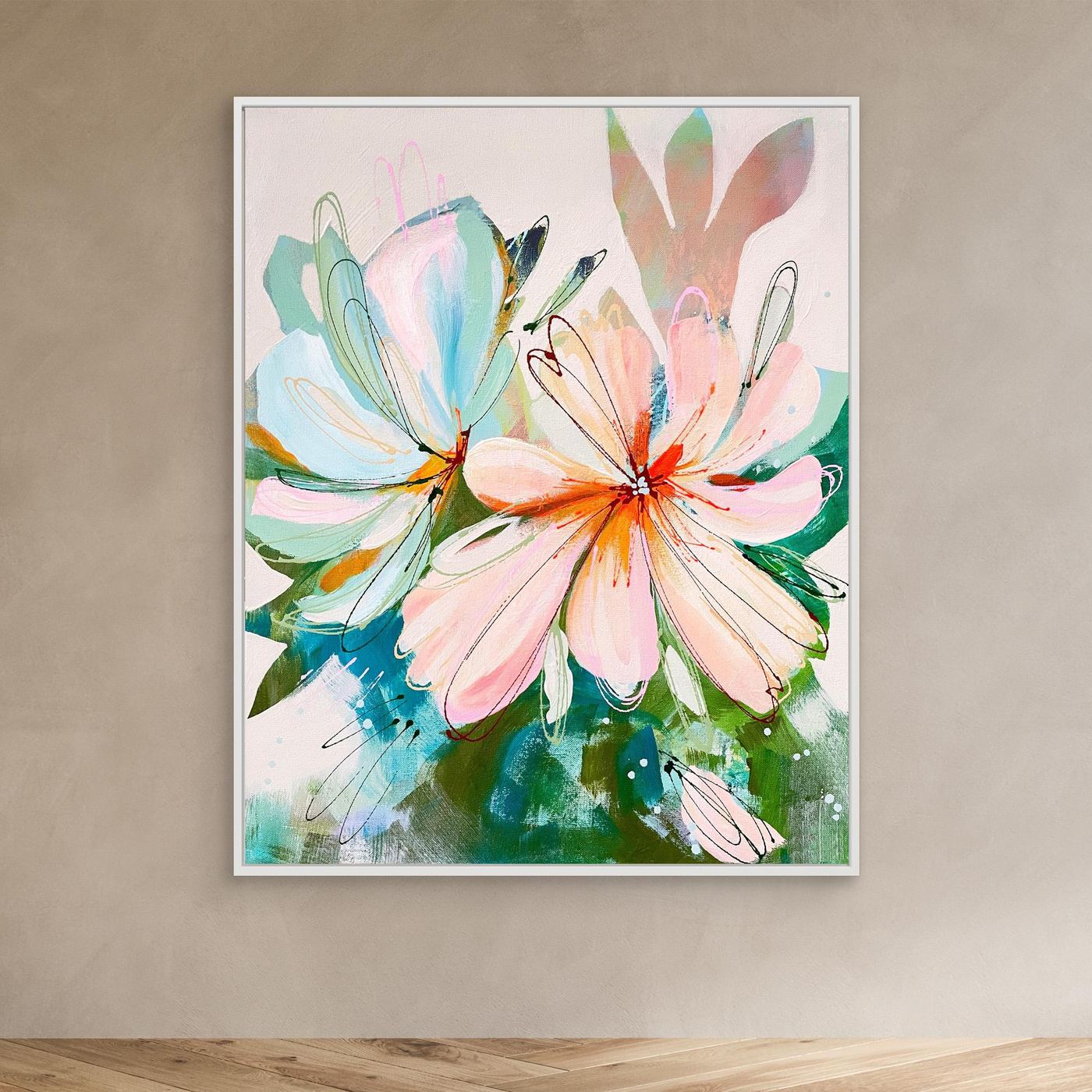 Peach Perfect Canvas Art Print